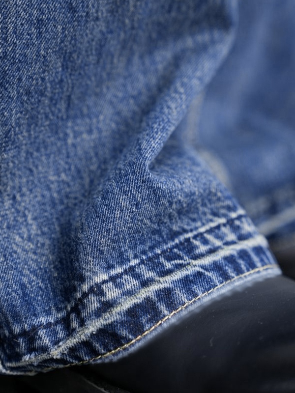 Vaqueros ajustados acampanados con lavado vintage para hombre-4