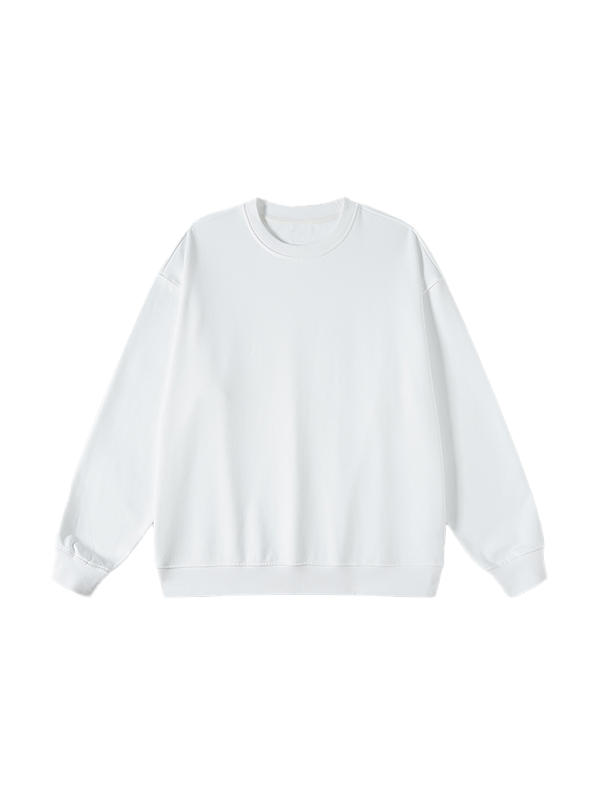 Sudadera con cuello redondo y color liso para hombre-2