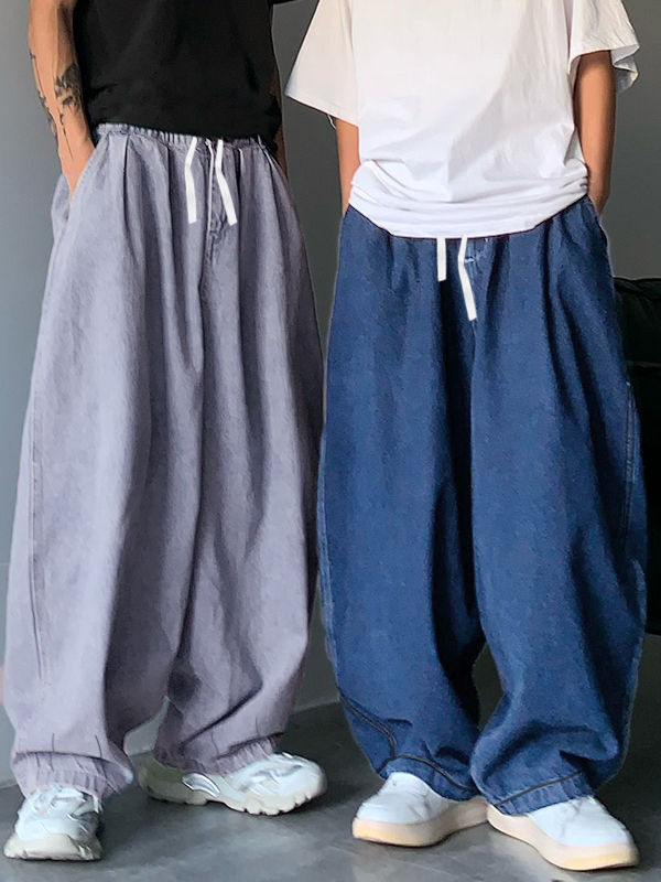 Vaqueros sueltos estilo skater vintage para hombre-2