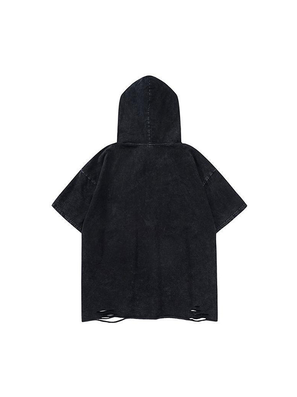 Manga corta con estampado de araña estilo oscuro de Little Devil-1