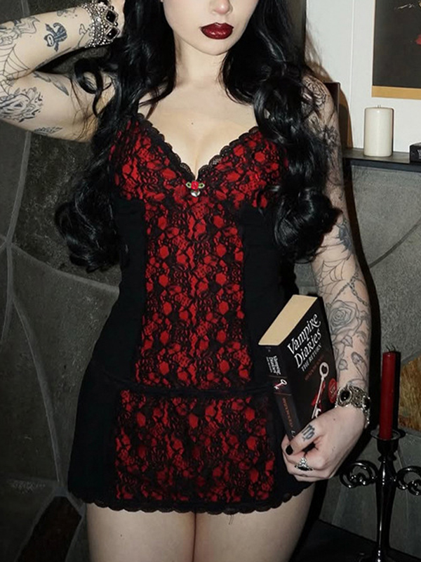 Top de tirantes con cuello en V para chica sexy-2