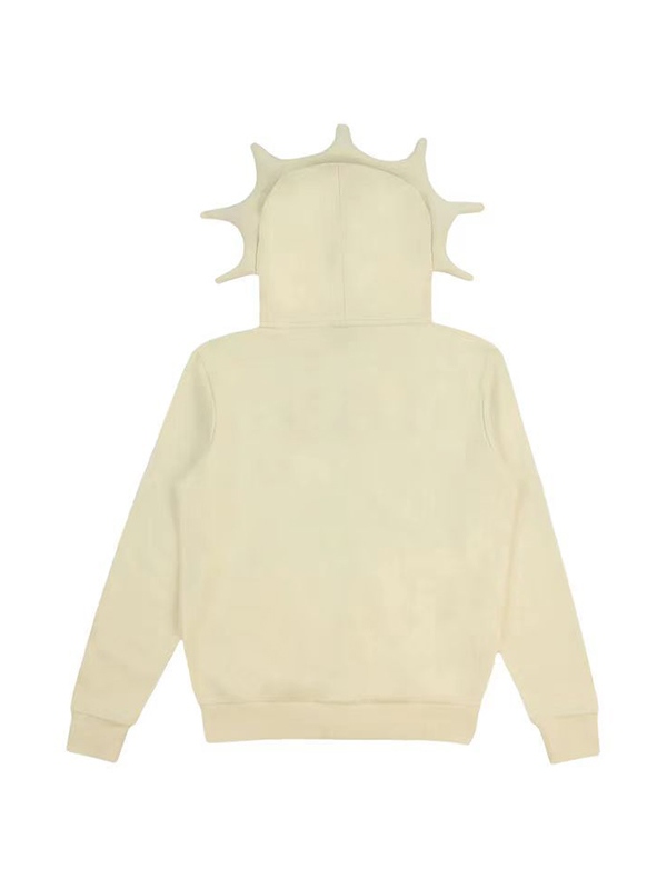 Sudadera extragrande con cremallera y estampado divertido para hombre-1