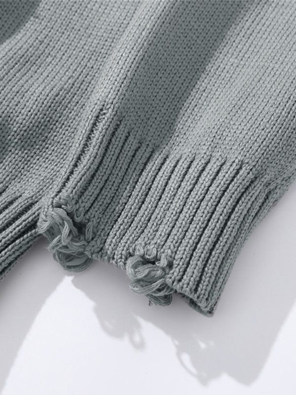 Suéter tipo jersey desgastado con grafiti para hombre-4