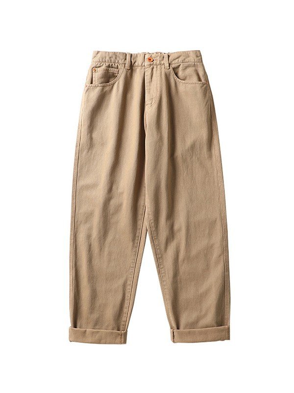 Pantalones cargo casuales de pierna recta para hombre-2
