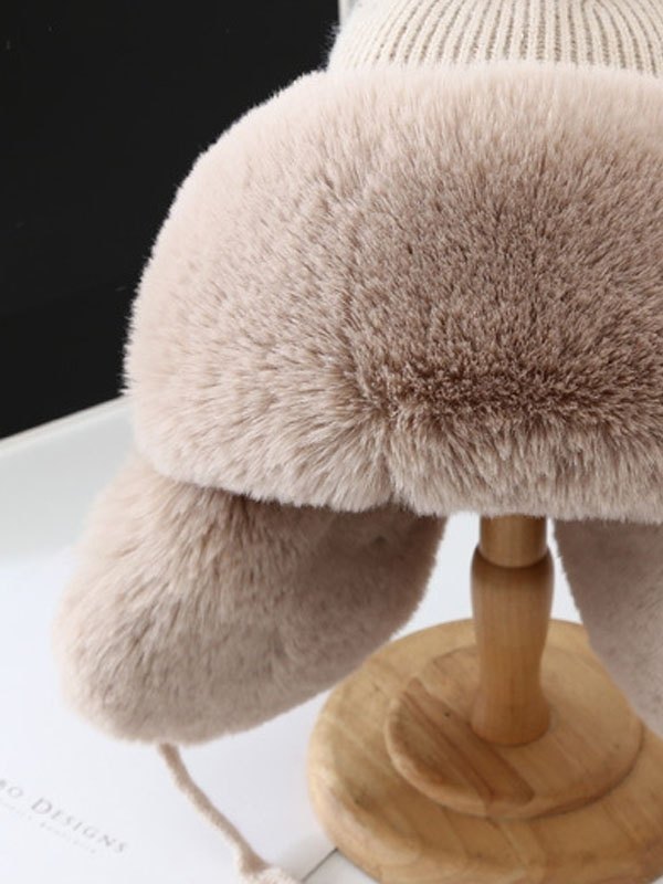 Sombrero de cazador difuso de punto cálido-1