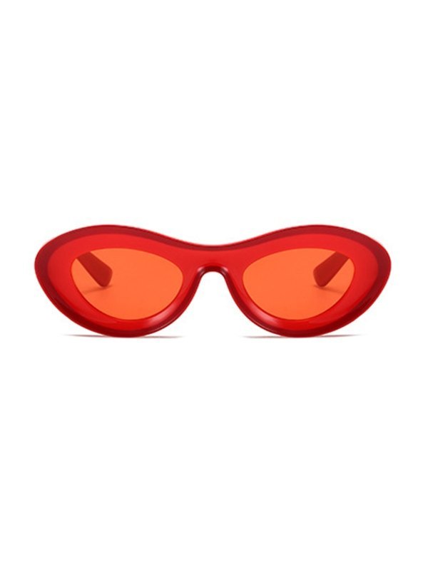 Gafas de sol estilo ojo de gato gruesas en contraste-2